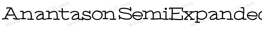 Anantason SemiExpanded Ultra字体转换